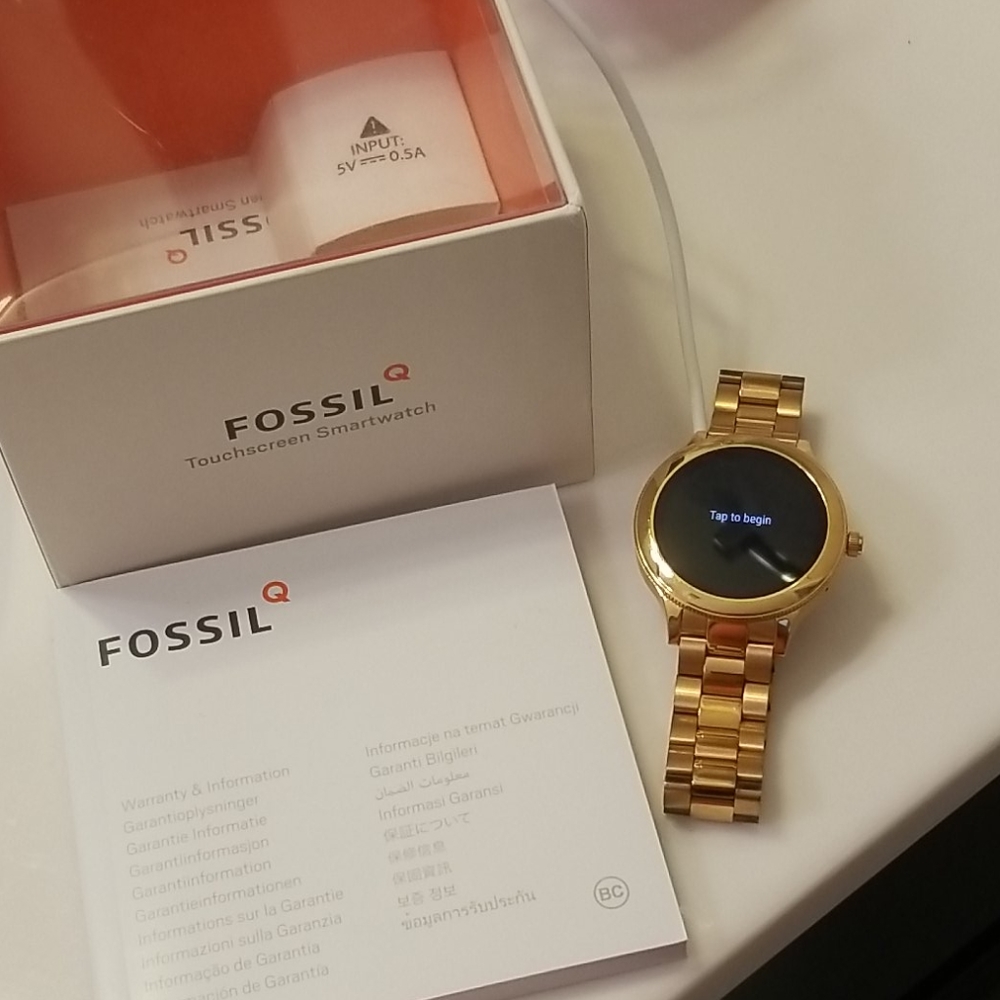 Rose Gold Fossil Smartwatch
